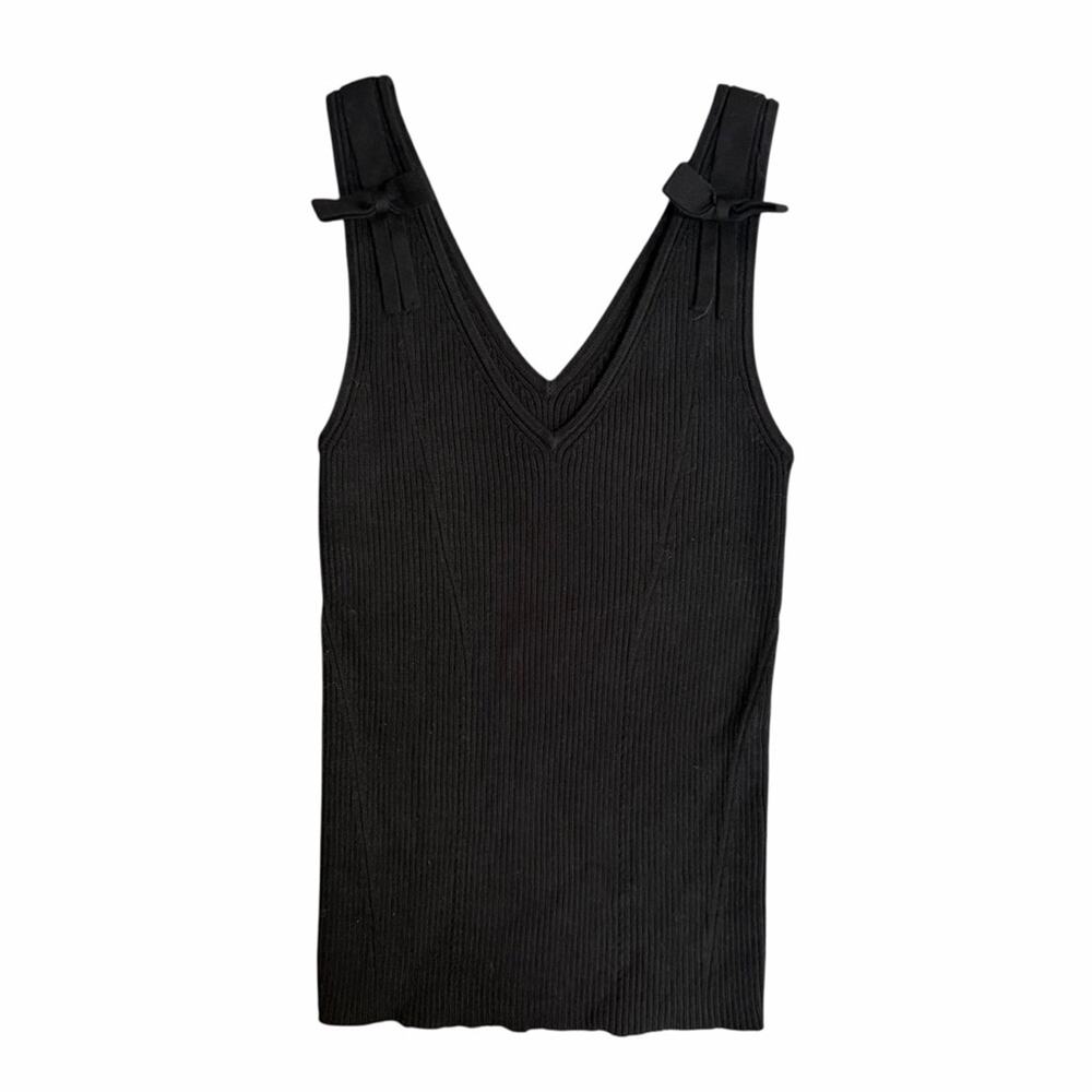 Anthropologie Maeve Bow-Shoulder Sweater Tank Size XS - Picture 4 of 9